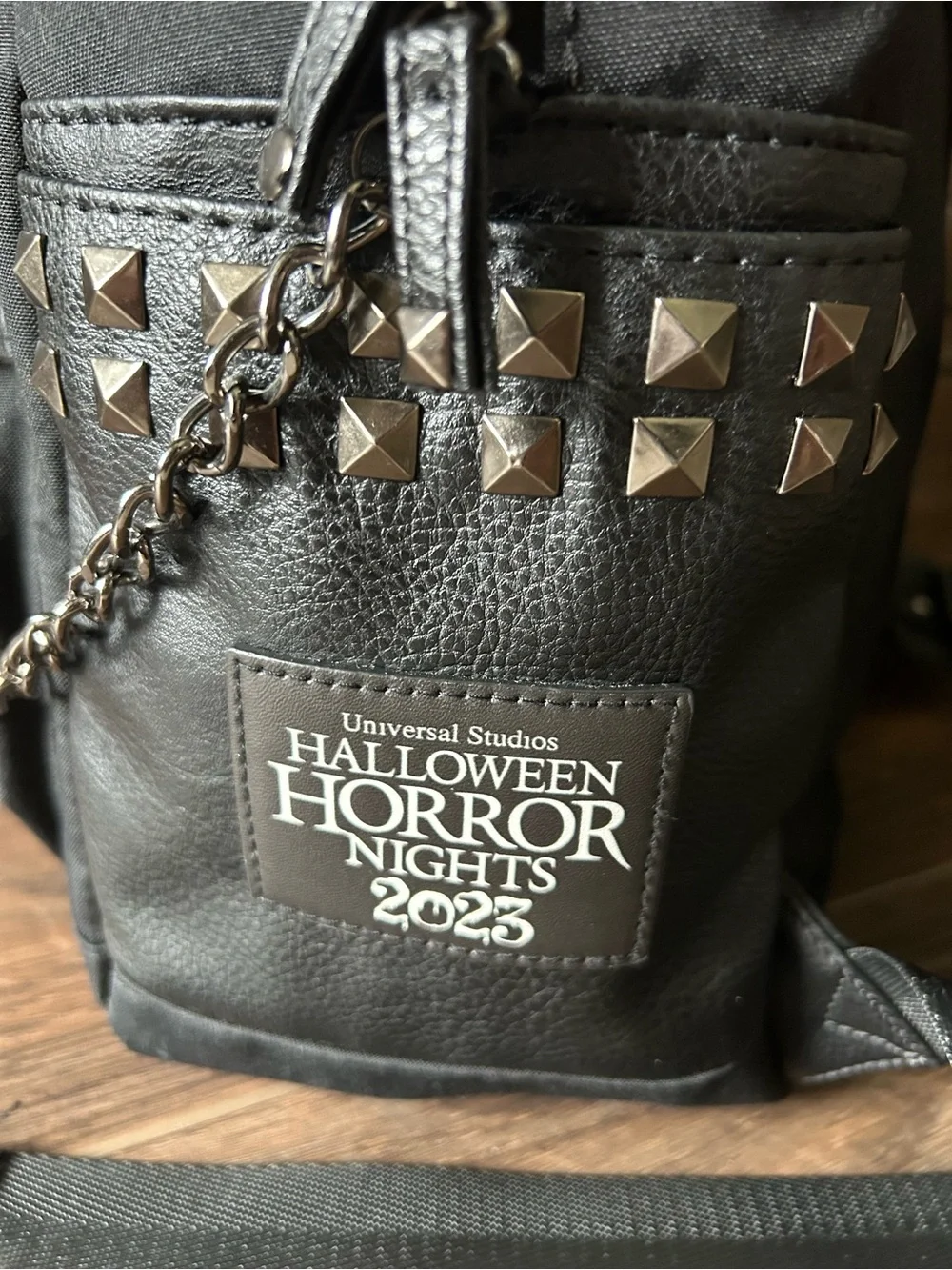 Stranger Things Horror Night Hellfire Club Embroidered Backpack - EUC